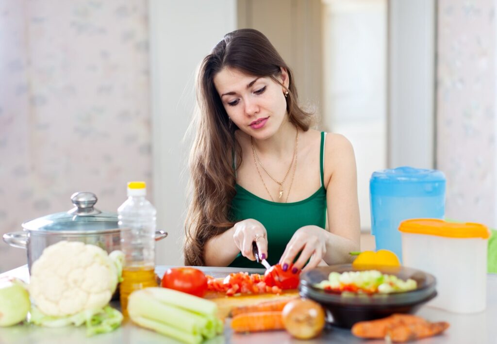 beautiful-woman-cooking-vegetarian